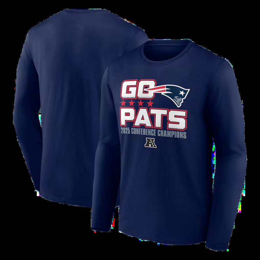 Men 2026 Nike NFL New England Patriots  long sleeved T-shirt blue 03